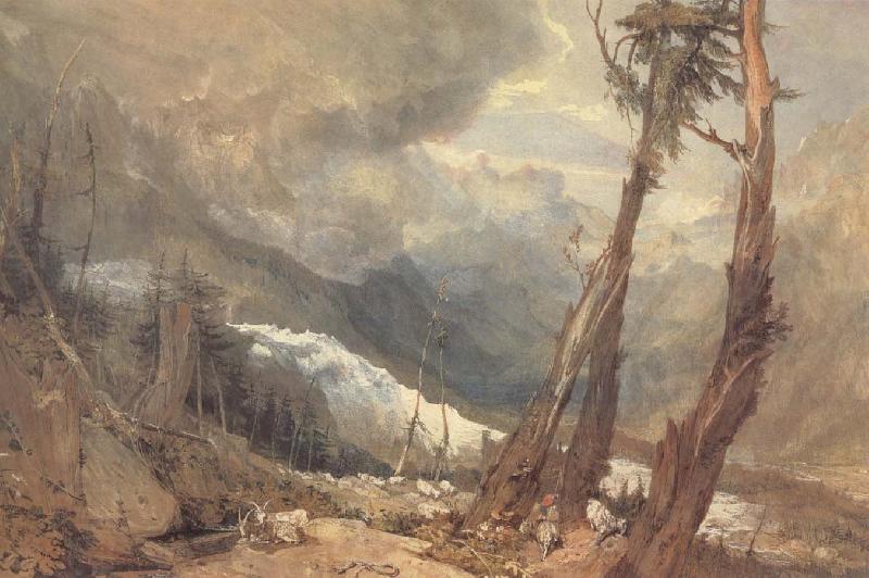 J.M.W. Turner Mer de Glace,in the Valley of Chamouni,Switzerland